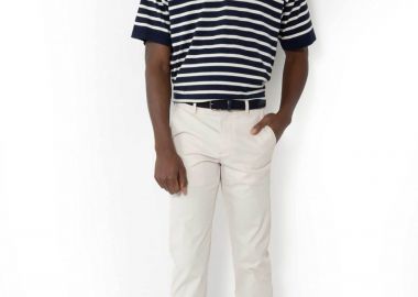The Bostonians ανδρικό παντελόνι chino πικέ Regular Fit - CN11788856 Κρέμ - THE BOSTONIANS - 