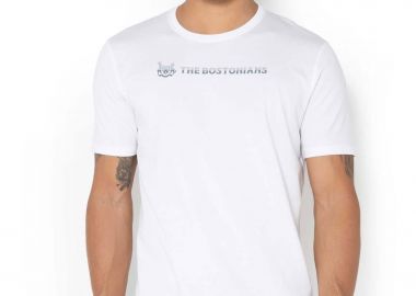The Bostonians ανδρικό T-shirt πικέ με two-tone logo print Regular Fit 