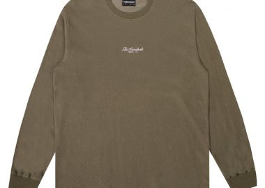THE HUNDREDS Μακρυμάνικη Μπλούζα Rich Logo LS T-Shirt-ΧΑΚΙ-T24W109004-KHAKI - THE HUNDREDS - 