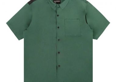 THE HUNDREDS Πουκάμισα Face Woven - ΠΡΑΣΙΝΟ-T24P108009-GREEN - THE HUNDREDS - 