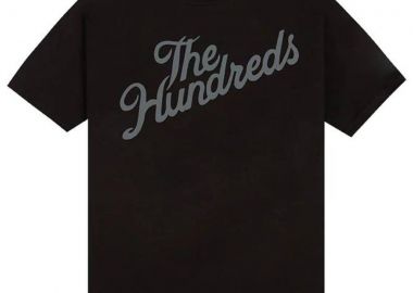 THE HUNDREDS T Shirts Slant Logo T-Shirt - Μαύρο-F23S101002-BLACK - THE HUNDREDS - 