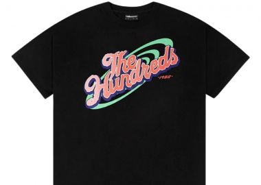 THE HUNDREDS Unisex T-Shirt Jump Slant - ΜΑΥΡΟ-T25F101013-BLACK - THE HUNDREDS - 