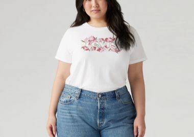 The Perfect Tee Brushstroke Bright White - LEVI'S - 
