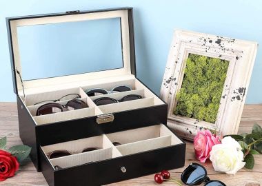 ΘΗΚΗ ΓΥΑΛΙΩΝ ΑΠΟ ΔΕΡΜΑΤΙΝΗ- KASSANDRA - sense-shop - 