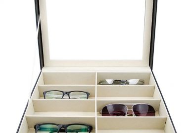 ΘΗΚΗ ΓΥΑΛΙΩΝ ΑΠΟ ΔΕΡΜΑΤΙΝΗ-SOLID - sense-shop - 