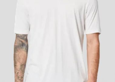 THOM KROM Ανδρικό Λευκό White Basic Modal And Cotton Tee - THOM KROM - 