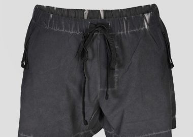 THOM KROM Ανδρικό Μαύρο Black Oil Swim Shorts - THOM KROM - 