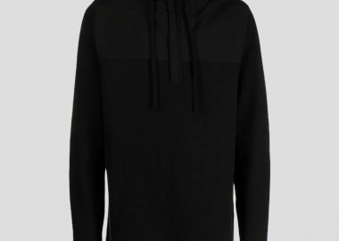 THOM KROM Ανδρικό Μαύρο M S 160 Black Hoodie - THOM KROM - 
