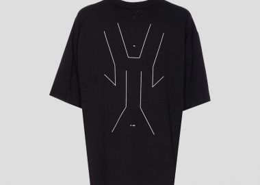 THOM KROM Ανδρικό Μαύρο Men's Round Neck T-Shirt - THOM KROM - 