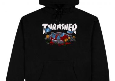 Thrasher Ανδρικό Φούτερ Blood Bath -Μαύρο -315080-BLACK - THRASHER - 