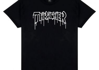 Thrasher One-Liner T-Shirt - Μαύρο-311657-BLACK - THRASHER - 