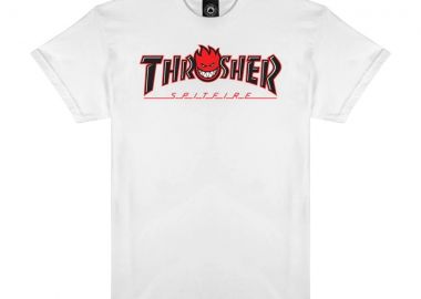 Thrasher x Spitfire Big Head T-Shirt Λευκό-311671-WHITE - THRASHER - 