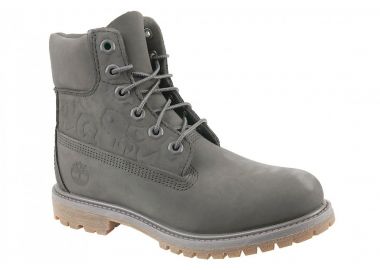 Timberland 6inch Premium Δερμάτινα Γυναικεία Αρβυλάκια Γκρι A1K3P - Timberland - 