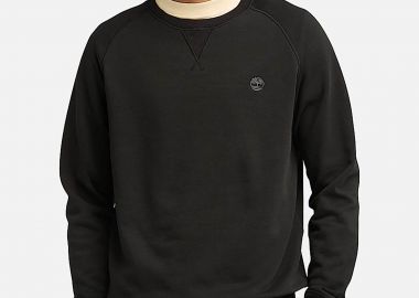 Timberland ανδρική μπλούζα φούτερ με κεντημένο λογότυπο Regular Fit - TB0A2BNKX651 Μαύρο - TIMBERLAND - 
