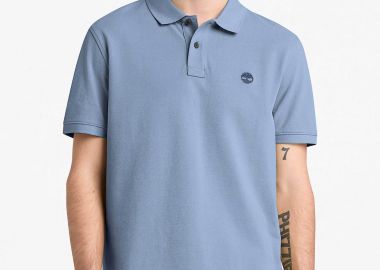 Timberland ανδρική μπλούζα πόλο πικέ με κεντημένο logo tree Regular Fit 