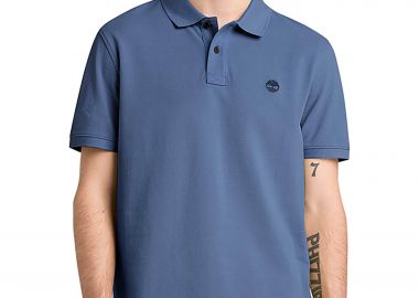 Timberland ανδρική μπλούζα πόλο πικέ με κεντημένο logo tree Regular Fit 