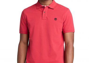 Timberland ανδρική μπλούζα πόλο πικέ με κεντημένο logo tree Regular Fit 