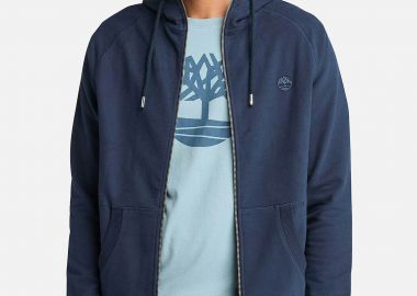 Timberland ανδρική ζακέτα φούτερ με κουκούλα και κεντημένο tree logo Regular Fit 