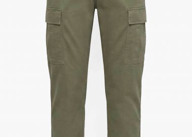 Timberland ανδρικό παντελόνι cargo twill Straight Fit - TB0A2PG95901 Χακί - TIMBERLAND - 
