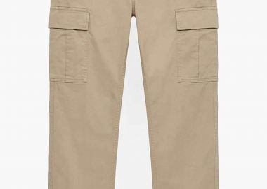 Timberland ανδρικό παντελόνι cargo twill Straight Fit - TB0A2PG9Y941 Μπεζ - TIMBERLAND - 