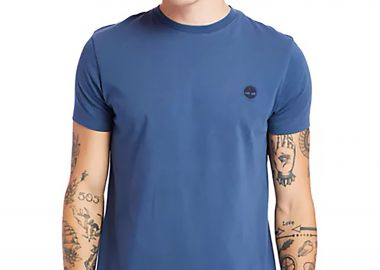 Timberland ανδρικό T-Shirt με κεντημένο λογότυπο ''Dunstan River'' - TB0A2BPR2881 Μπλε - TIMBERLAND - 