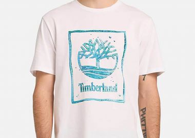 Timberland ανδρικό T-shirt με λογότυπο Regular Fit 