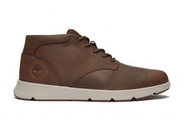 TIMBERLAND PARKER STR MID LACE UP SNEAKER TB0A6C7TW011 DK BROWN FULL GRAIN - TIMBERLAND - 