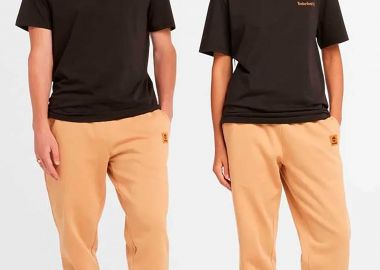 Timberland unisex T-shirt με λογότυπο Regular Fit 