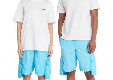 Timberland unisex T-shirt με λογότυπο Regular Fit 