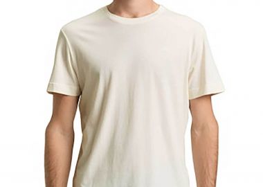 Tom Tailor ανδρικό T-shirt με κεντημένο λογότυπο Regular Fit - 1050139 Λευκό - TOM TAILOR - 