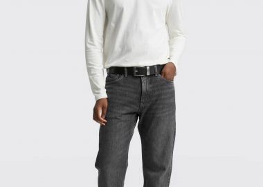 Tom Tailor ανδρικό τζιν παντελόνι πεντάτσεπο Relaxed Fit - 1044988 Ανθρακί - TOM TAILOR - 