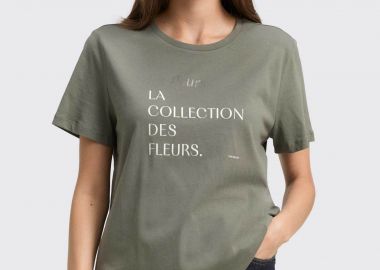 Tom Tailor γυναικείο T-shirt με print Regular Fit - 1049174 Λαδί - TOM TAILOR - 