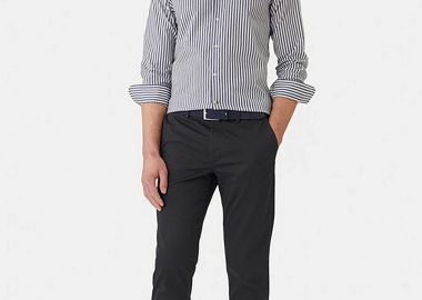 Tommy Hilfiger ανδρικό παντελόνι chino Straight Fit - MW0MW41923 Μπλε Σκούρο - TOMMY HILFIGER - 