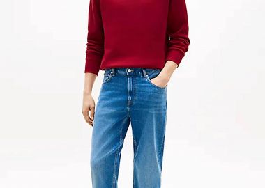 Tommy Hilfiger ανδρικό τζιν παντελόνι πεντάτσεπο Straight Fit - MW0MW41886 Denim Blue - TOMMY HILFIGER - 