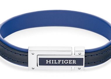 TOMMY HILFIGER Βραχιόλι από ανοξείδωτο ατσάλι & δέρμα Black 2790558 - Tommy Hilfiger Jewellery - 