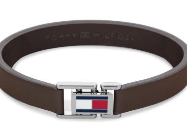 TOMMY HILFIGER Βραχιόλι από ανοξείδωτο ατσάλι & δέρμα Brown 2790430 - Tommy Hilfiger Jewellery - 