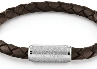 TOMMY HILFIGER Βραχιόλι από ανοξείδωτο ατσάλι & δέρμα Brown 2790478 - Tommy Hilfiger Jewellery - 