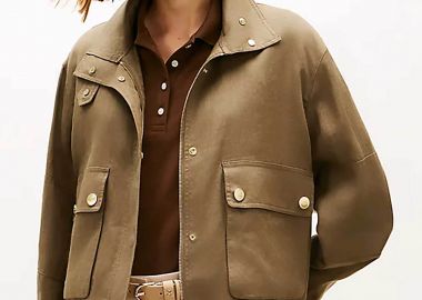 Tommy Hilfiger γυναικείο jacket Relaxed Fit - WW0WW48616 Λαδί - TOMMY HILFIGER - 