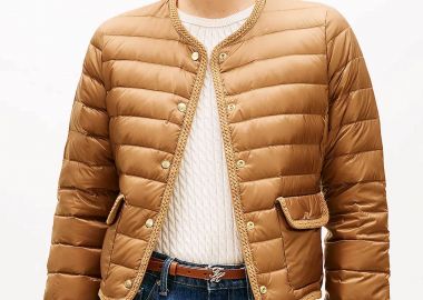 Tommy Hilfiger γυναικείο μπουφάν καπιτονέ - WW0WW49660 Καφέ - TOMMY HILFIGER - 