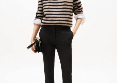 Tommy Hilfiger γυναικείο παντελόνι μονόχρωμο Slim Fit - WW0WW48350 Μαύρο - TOMMY HILFIGER - 