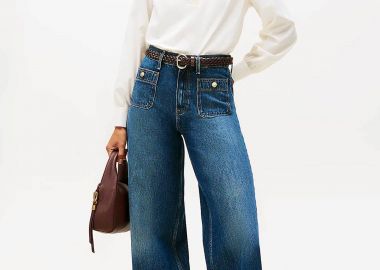 Tommy Hilfiger γυναικείο ψηλόμεσο τζιν παντελόνι Wide Leg - WW0WW49387 Denim Blue - TOMMY HILFIGER - 