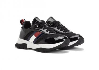 Tommy Hilfiger Παιδικά Sneakers Ανατομικά για Κορίτσι Μαύρα T3A4-31179-1022999 - Tommy Hilfiger - 