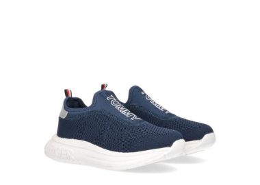 Tommy Hilfiger Παιδικά Sneakers Slip-on για Αγόρι Μπλε T3B4-32246-0735800 - Tommy Hilfiger - 