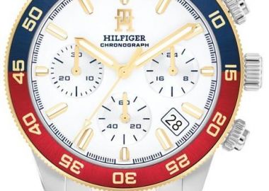 TOMMY HILFIGER TH85 Chronograph - 1792184, Silver case with Stainless Steel Bracelet - Tommy Hilfiger - 