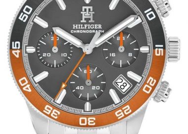 TOMMY HILFIGER TH85 Chronograph - 1792186, Silver case with Stainless Steel Bracelet - Tommy Hilfiger - 