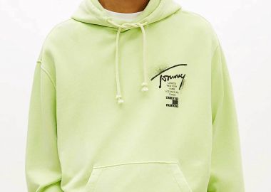 Tommy Jeans ανδρική μπλούζα φούτερ με κουκούλα 