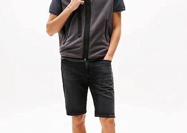 Tommy Jeans ανδρικό denim σορτς - DM0DM20945 Μαύρο - TOMMY JEANS - 