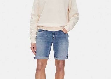 Tommy Jeans ανδρικό denim σορτς Slim Fit - DM0DM20960 Denim Blue - TOMMY JEANS - 
