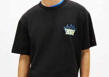 Tommy Jeans ανδρικό T-shirt με logo print Relaxed Fit 