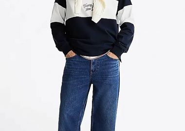 Tommy Jeans ανδρικό τζιν παντελόνι πεντάτσεπο Straight Fit - DM0DM21167 Denim Blue Σκούρο - TOMMY JEANS - 